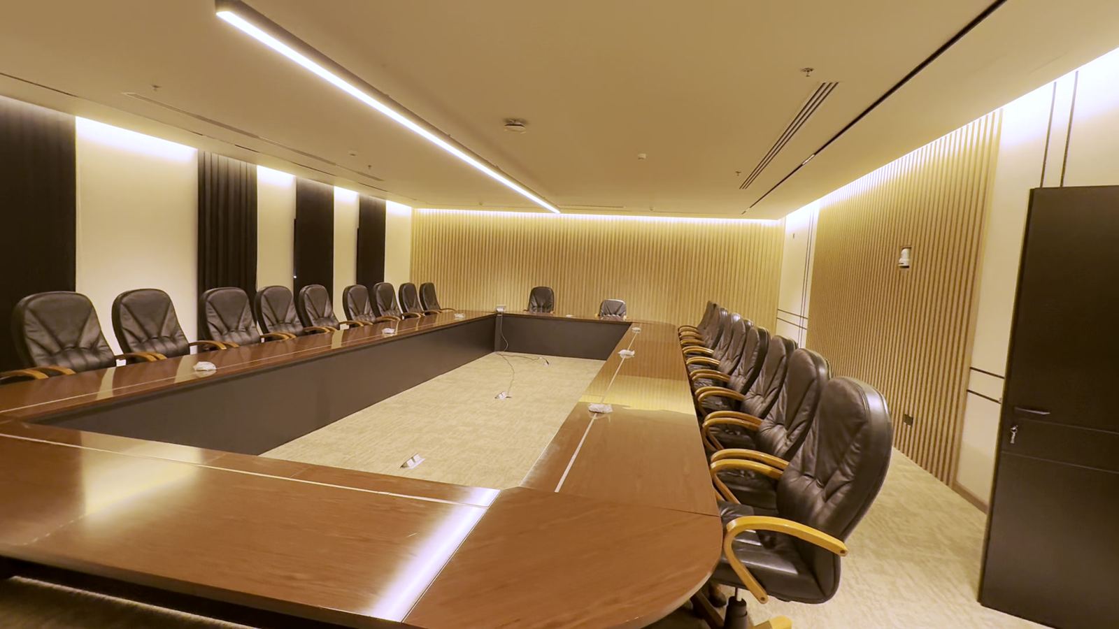 Large executive boardroom