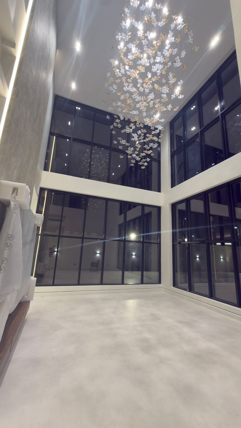 Hall and glazing from the gallery